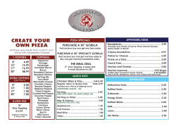 create your own pizza