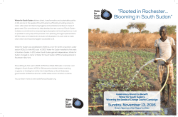 Rooted in Rochester... Blooming in South Sudan