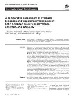 A comparative assessment of avoidable blindness and