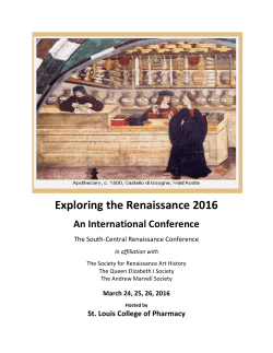 Exploring the Renaissance 2016 - South