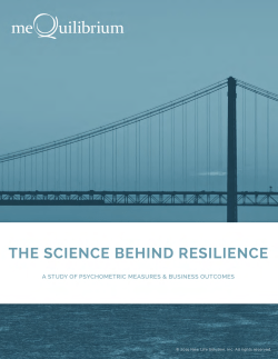 Science Behind Resilience