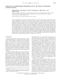 Temperature- and pH-Dependent Morphology and FT