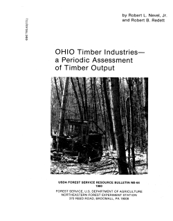 OHIO Timber lndustries - Northern Research Station