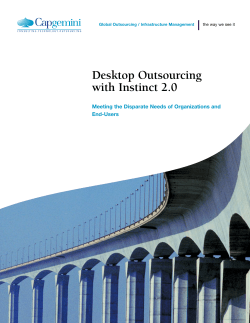 Desktop Outsourcing with Instinct 2.0