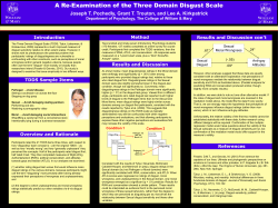 A Re-examination of the Three Domain Disgust Scale