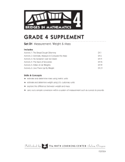 grade 4 supplement - The Math Learning Center
