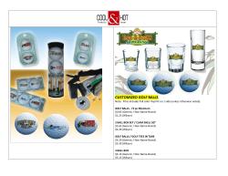 CUSTOMIZED GOLF BALLS