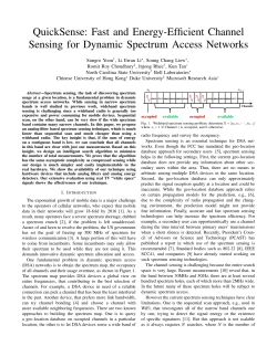 QuickSense: Fast and Energy-Efficient Channel Sensing for