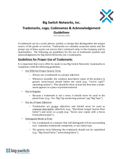 Trademark Usage Guidelines 2016.11.16