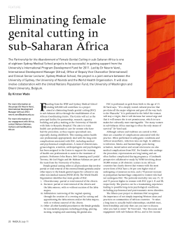 Eliminating female genital cutting in sub