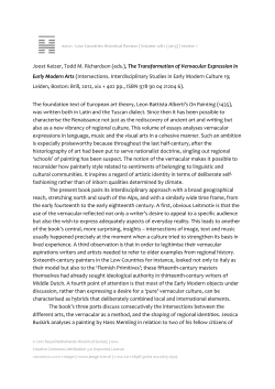 Joost Keizer, Todd M. Richardson (eds.), The