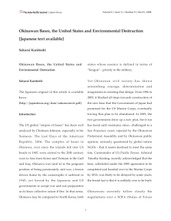 Okinawan Bases, the United States and