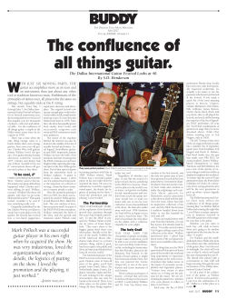 The confluence of all things guitar.