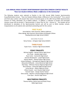 first place second place third place essay finalists multimedia