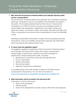 Frequently Asked Questions &ndash; Employee Compensation Disclosure