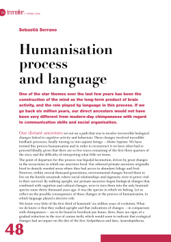 Humanisation process and language
