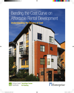 Bending the Cost Curve on Affordable Rental Development