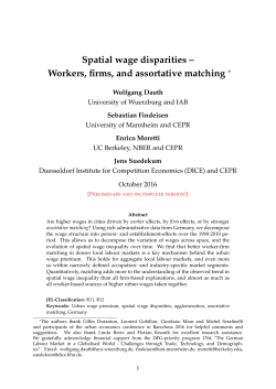 Spatial wage disparities – Workers, firms, and assortative matching