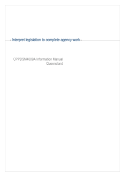 Interpret legislation to complete agency work