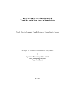 North Dakota Strategic Freight Analysis