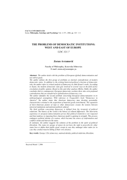 THE PROBLEMS OF DEMOCRATIC