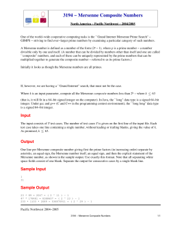 3194 - Mersenne Composite Numbers