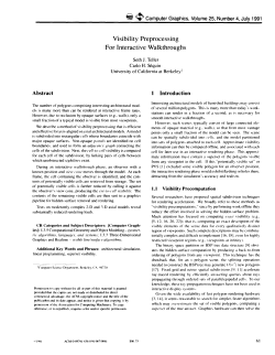 @ @ Computer Graphics, Volume 25, Number 4, July 1991 Abstract