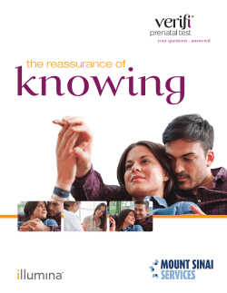 Information pamphlet for physicians