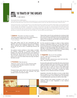 10 traits of the greats