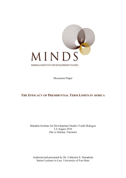 the efficacy of presidential term limits in africa