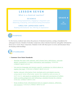 Lesson 7 - Center on Standards and Assessment Implementation