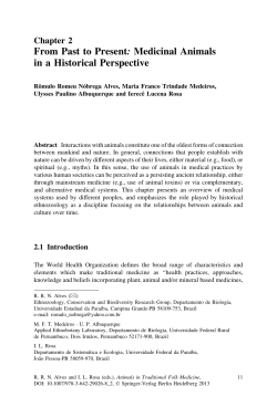 From Past to Present: Medicinal Animals in a Historical Perspective