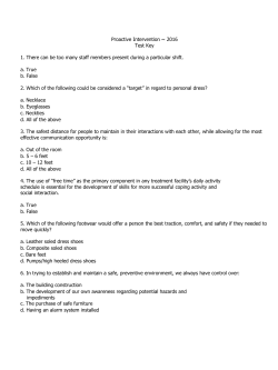 Proactive Intervention ~ 2016 Test Key 1. There can be too many