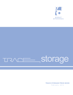 trace storage price book