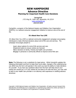 New Hampshire Advance Directive