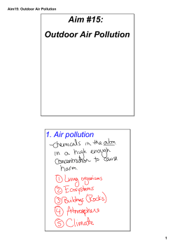 Aim15: Outdoor Air Pollution
