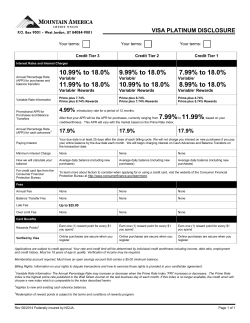 10.99% to 18.0% - Mountain America Credit Union