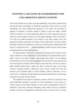 CHAPTER 9 CASE STUDY OF iINTERIORDESIGN FOR