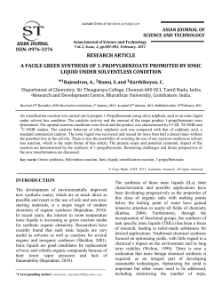 Article - Asian Journal Of Science And Technologies