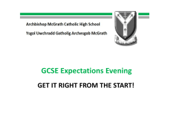 GCSE Expectations Evening