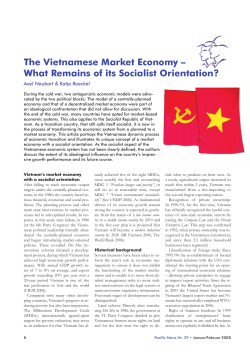The Vietnamese Market Economy &ndash; What