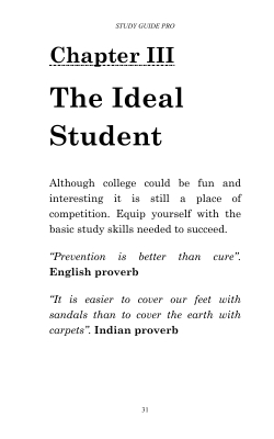 The Ideal Student