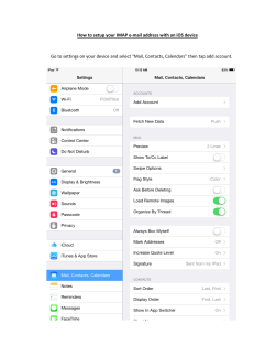 How to setup your IMAP e-mail address with an iOS device Go to