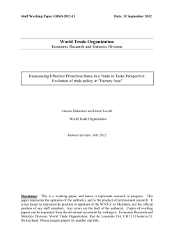 - World Trade Organization