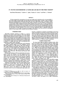 27. Sulfur Geochemistry at Sites 680 and 686 on the Peru Margin