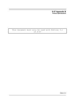 S-57 Appendix B This document must only be used with