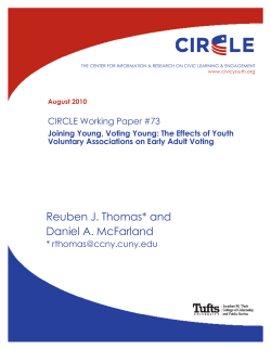 Joining Young, Voting Young: The Effects of Youth