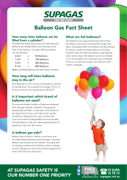 Balloon Gas Fact Sheet
