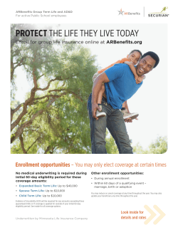 2016 Minnesota Life Rates | Active Employee