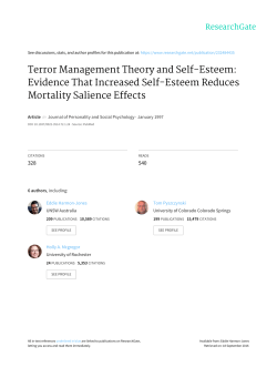 Terror Management Theory and Self